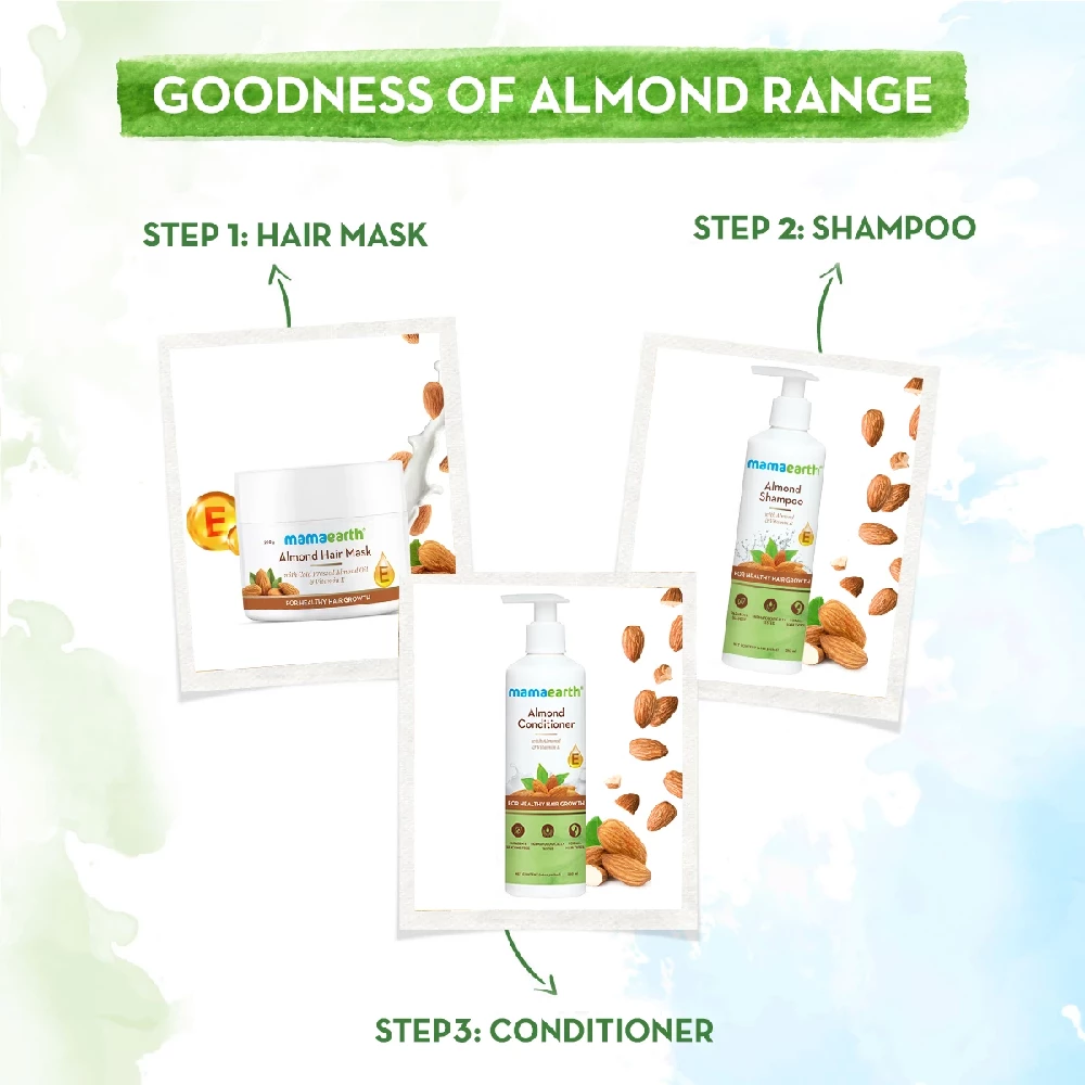 Mamaearth Almond Hair Mask with Cold Pressed Almond Oil & Vitamin E for Healthy Hair Growth, 200 g-6.webp